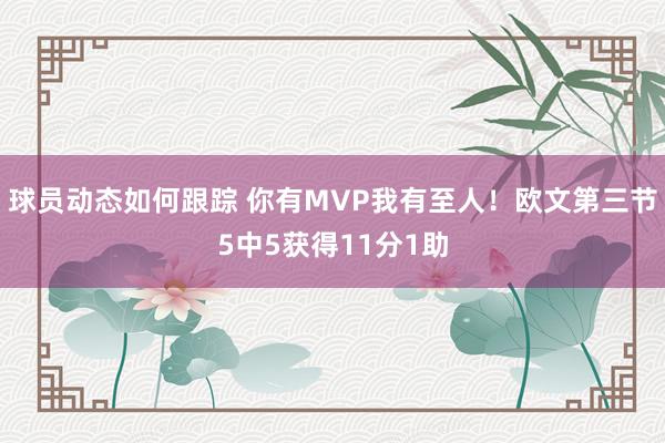 球员动态如何跟踪 你有MVP我有至人！欧文第三节5中5获得11分1助