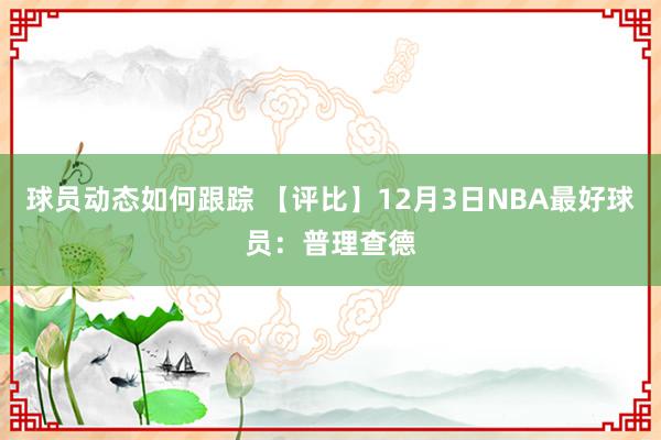 球员动态如何跟踪 【评比】12月3日NBA最好球员：普理查德