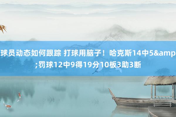 球员动态如何跟踪 打球用脑子！哈克斯14中5&罚球12中9得19分10板3助3断