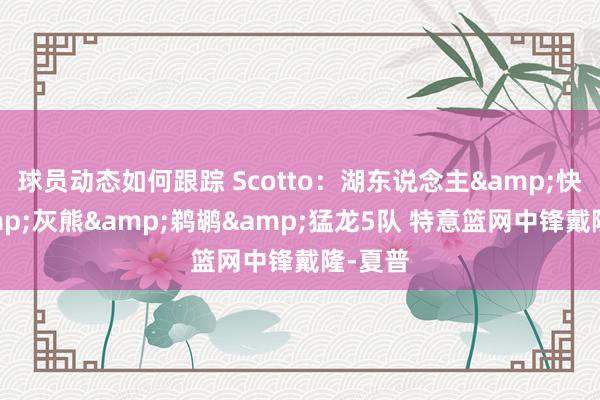 球员动态如何跟踪 Scotto：湖东说念主&快船&灰熊&鹈鹕&猛龙5队 特意篮网中锋戴隆-夏普