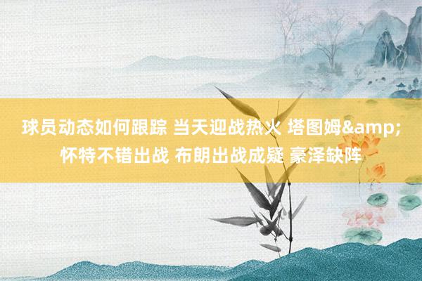 球员动态如何跟踪 当天迎战热火 塔图姆&怀特不错出战 布朗出战成疑 豪泽缺阵