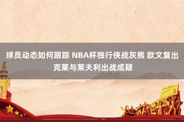 球员动态如何跟踪 NBA杯独行侠战灰熊 欧文复出 克莱与莱夫利出战成疑